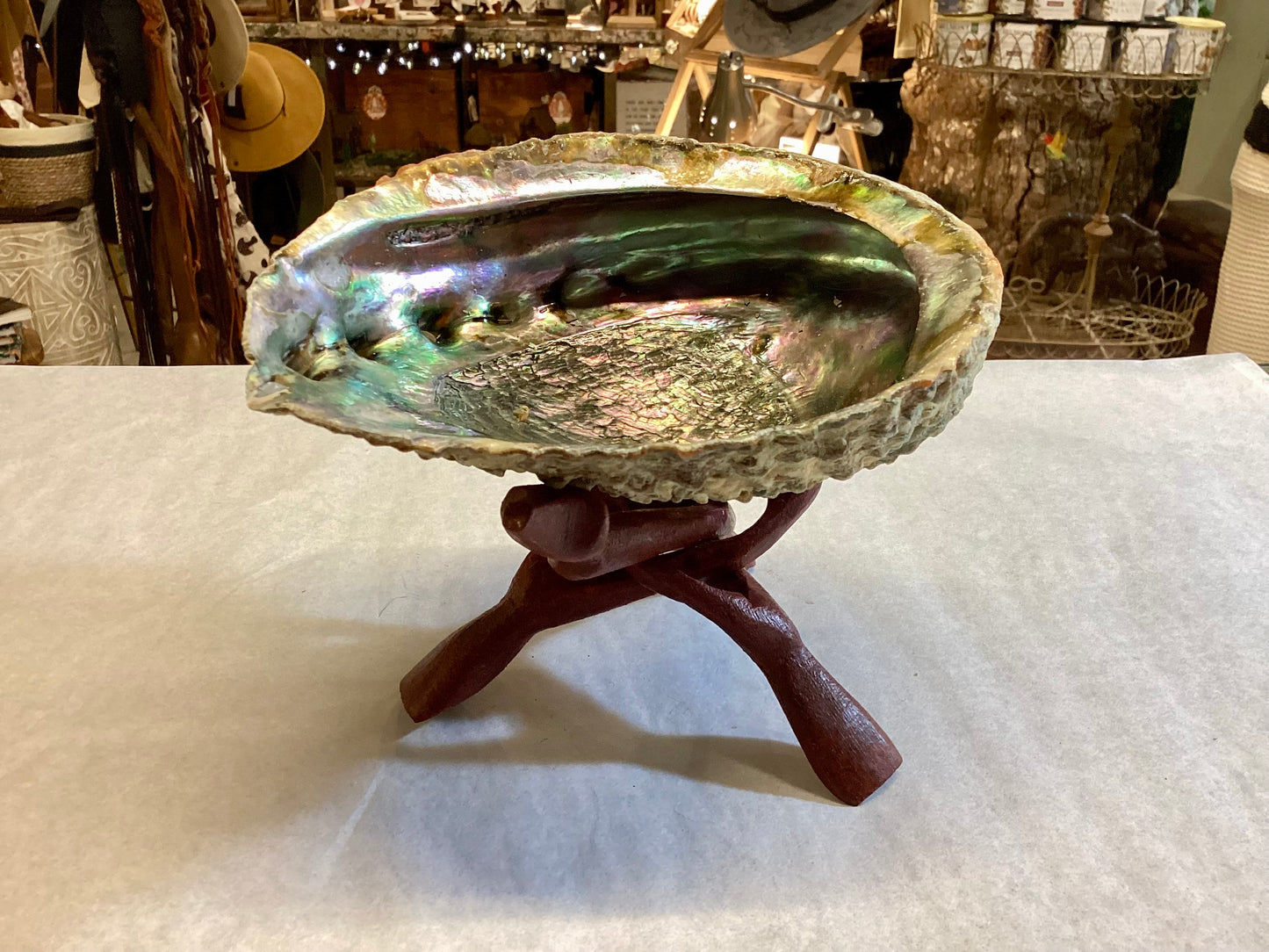 Abalone Shell Bowls (Large) with Stand