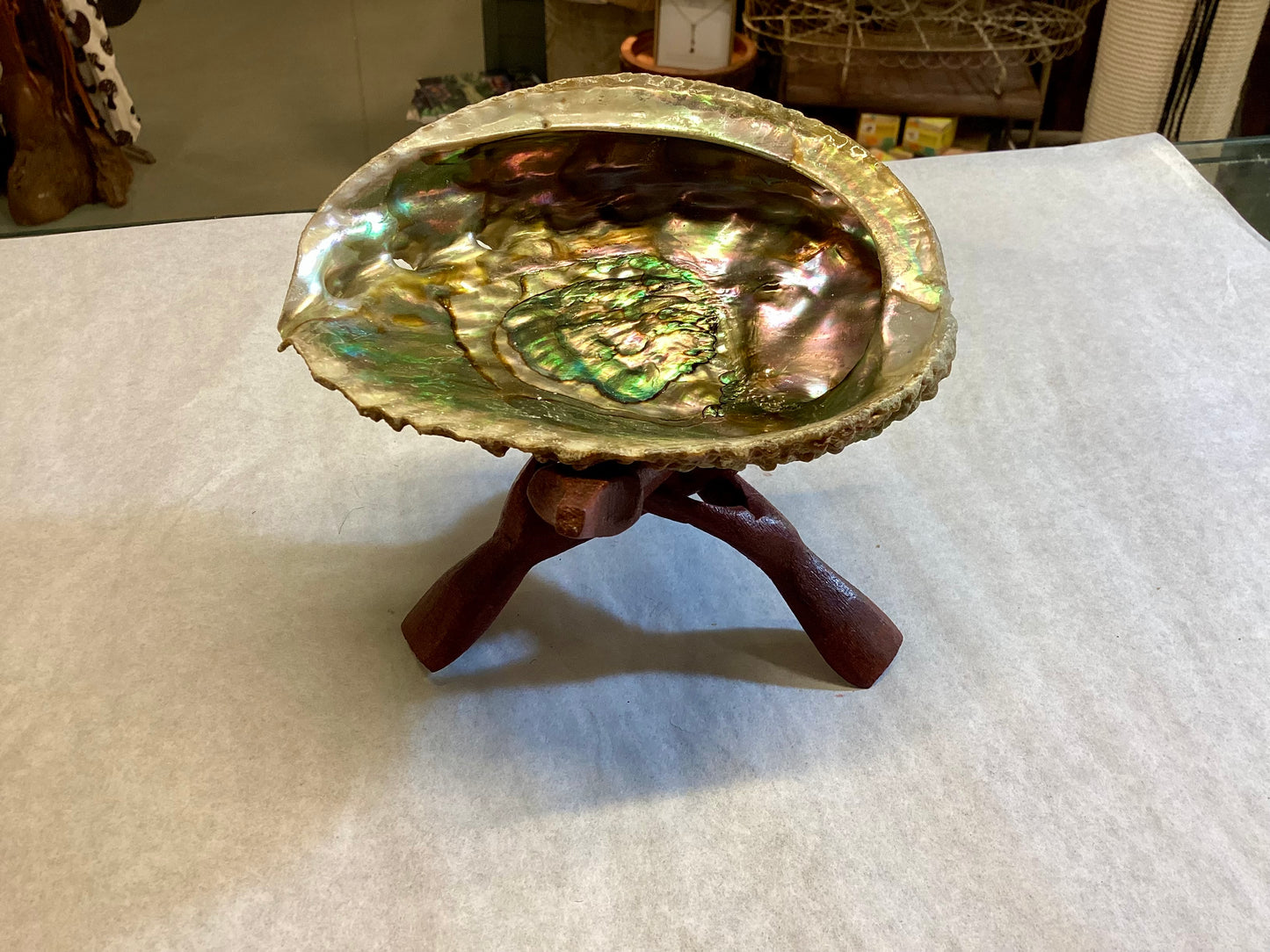 Abalone Shell Bowls (Medium) with Stand