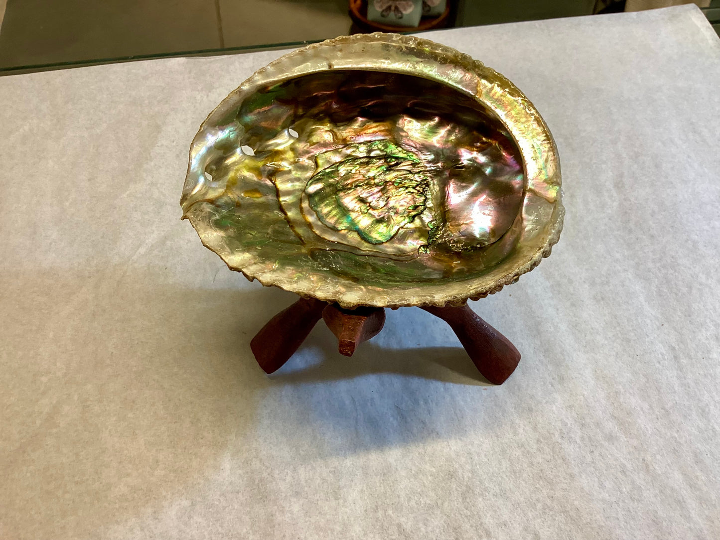 Abalone Shell Bowls (Medium) with Stand