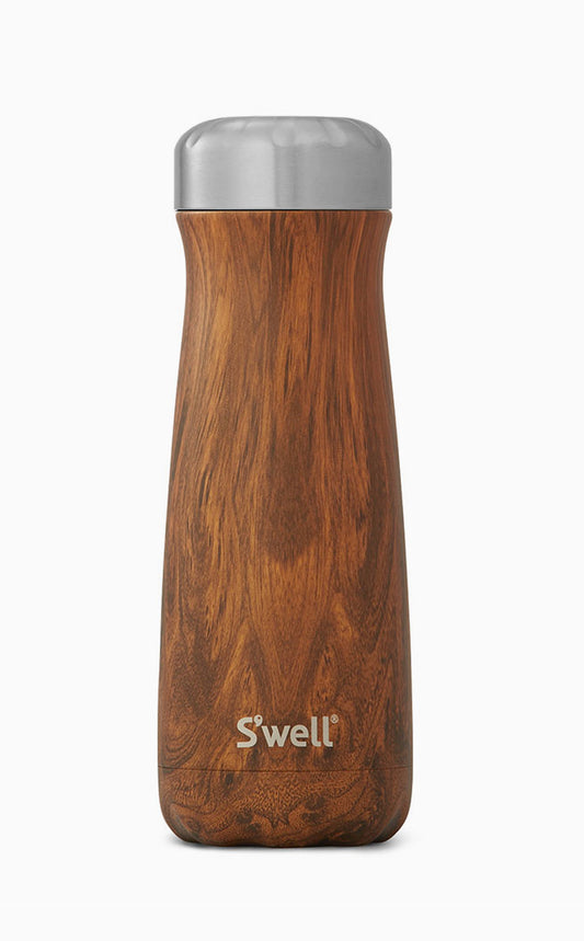 Stainless Steel Traveler - Teakwood 16oz