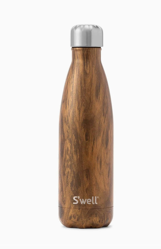 Stainless Steel Water Bottle - Teakwood 17oz