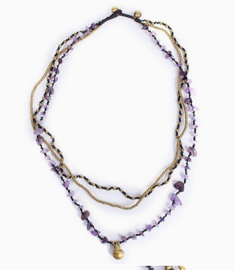 Amethyst Jade Ball Necklace | Limited Edition - Thailand