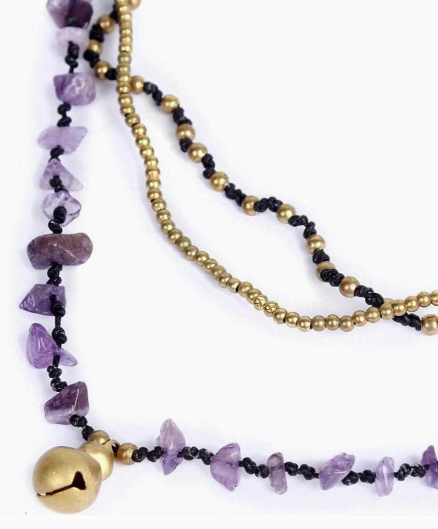 Amethyst Jade Ball Necklace | Limited Edition - Thailand