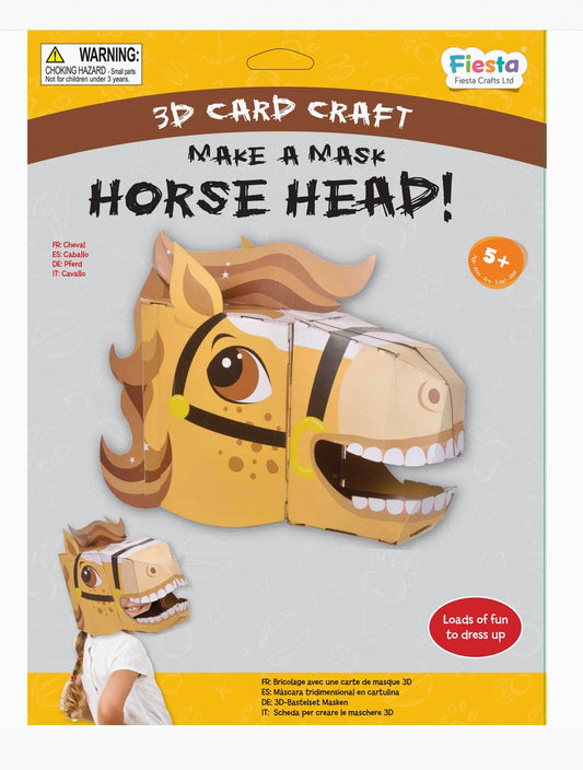 Horse 3D Mask Card Craft Kit