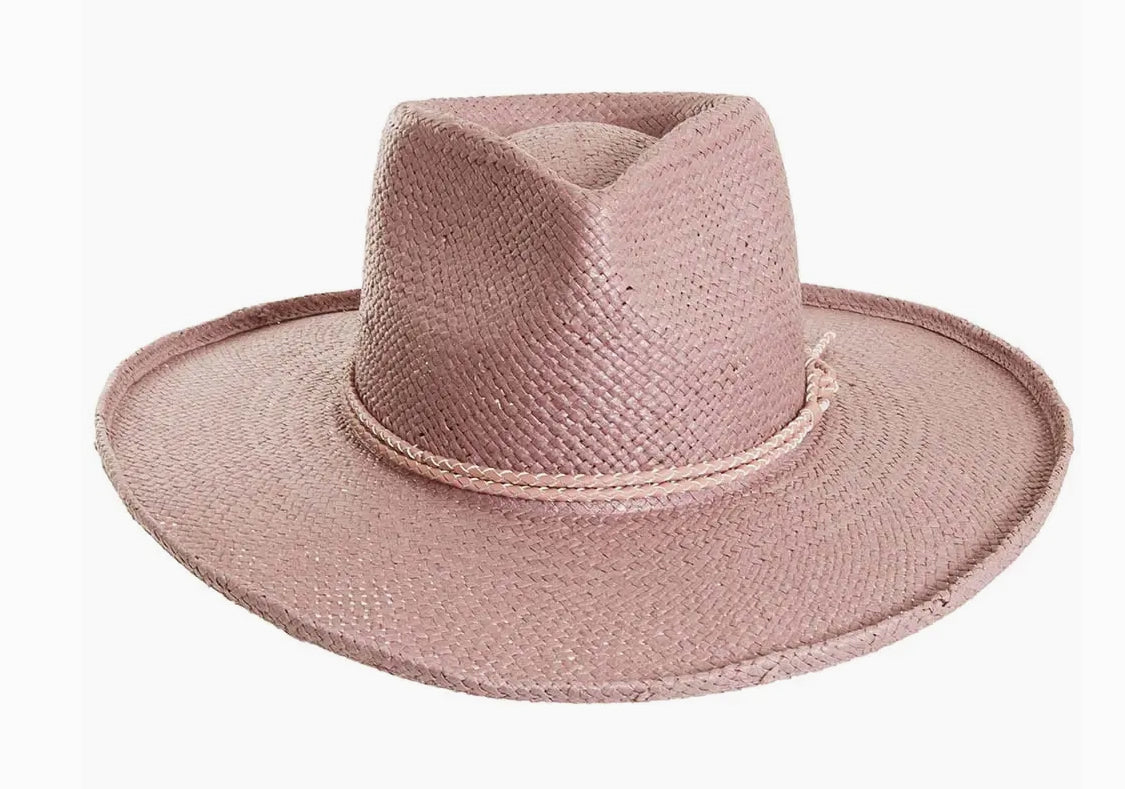 Bailey - Straw Sun Hat- Blush