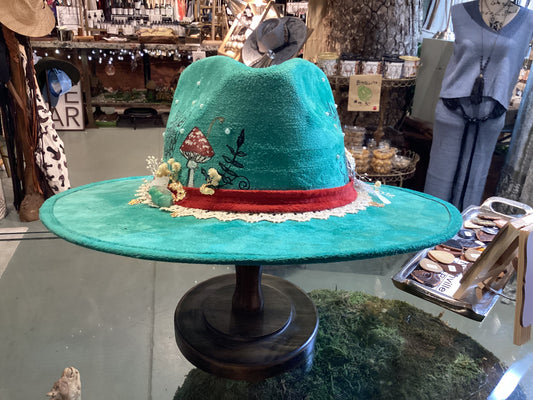 Custom Hat Turquoise Green