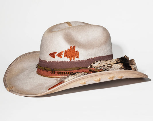 Arizona Cactus Cowboy Hat Ecru