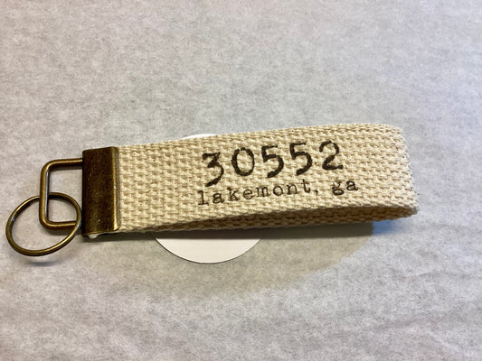 Vintage Script Custom - Custom Key Fob- 30552