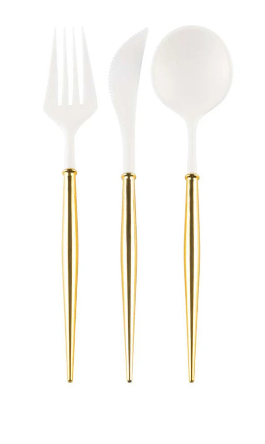 Gold Bella Assorted Plastic Cutlery/24pc, Service for 8