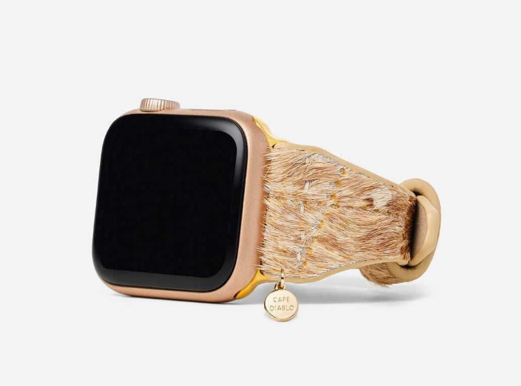 Driftwood Hues Leather Apple Watch Strap