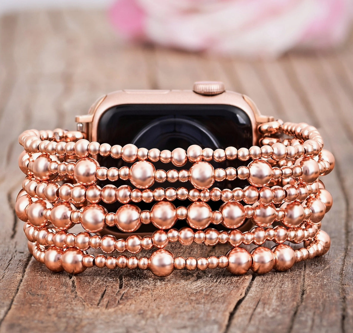 Rose Gold Serenity Apple Watch Strap