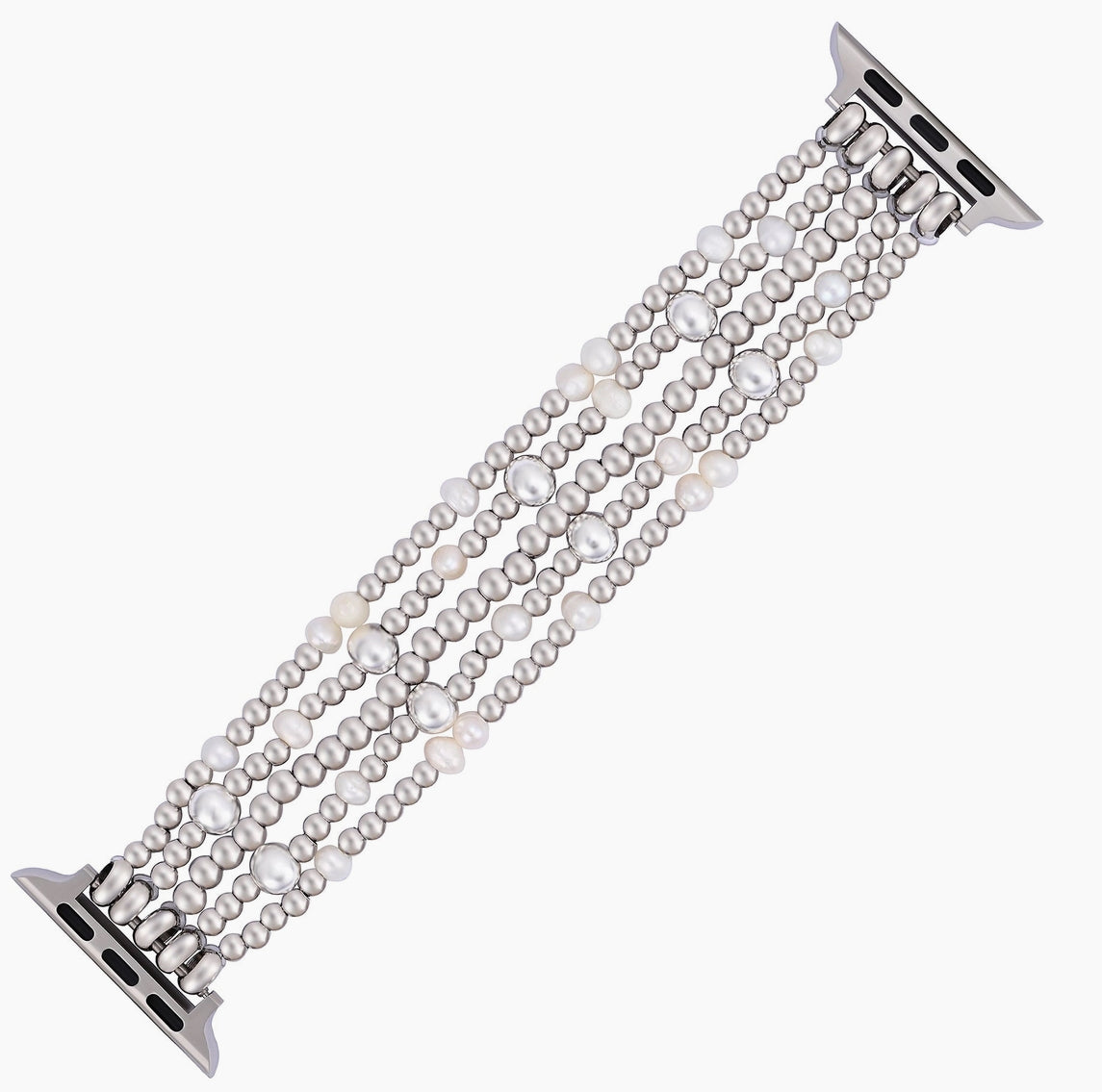 Shimmering Pearl Stretch Apple Watch Strap